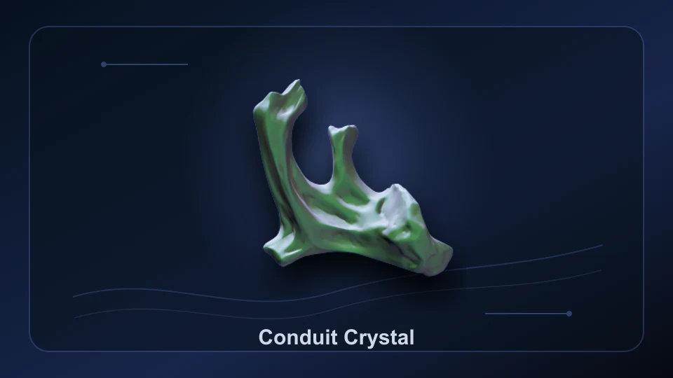 Subnautica 2 Conduit Crystal item render for item lookup and route planning.