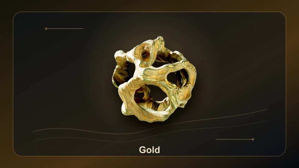 Subnautica 2 Gold item render for item lookup and route planning.