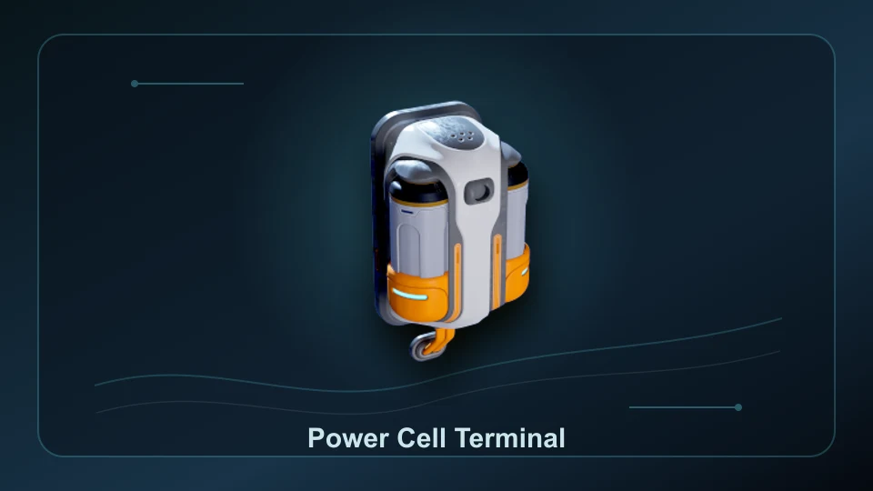 Subnautica 2 Power Cell Terminal item render for item lookup and route planning.