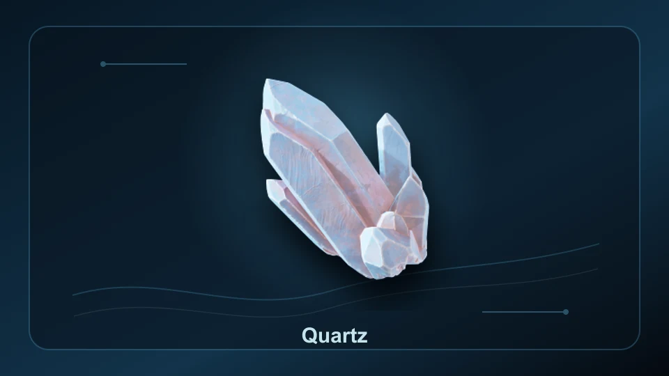 Subnautica 2 Quartz item render for item lookup and route planning.