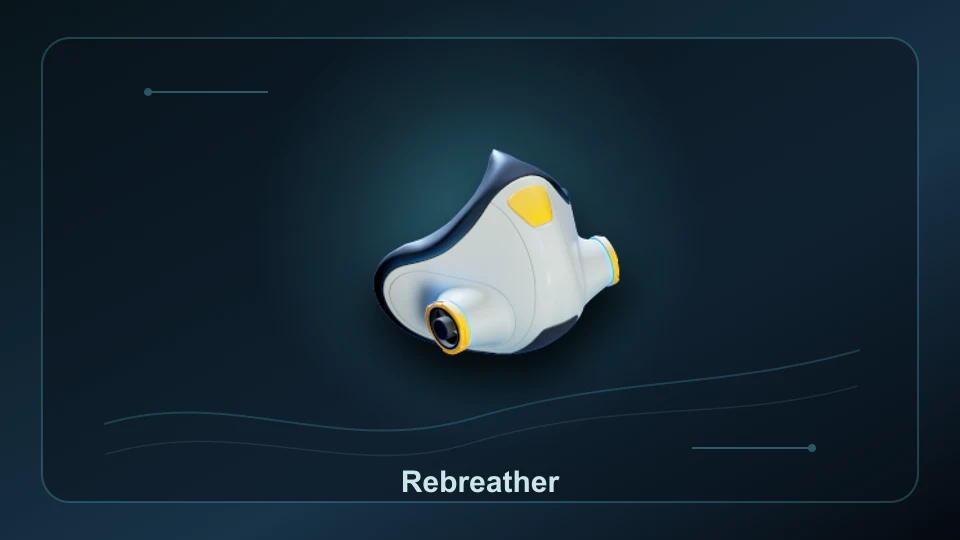 Subnautica 2 Rebreather item render for item lookup and route planning.