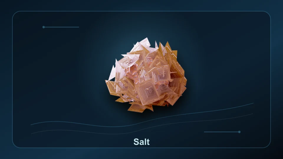Subnautica 2 Salt item render for item lookup and route planning.