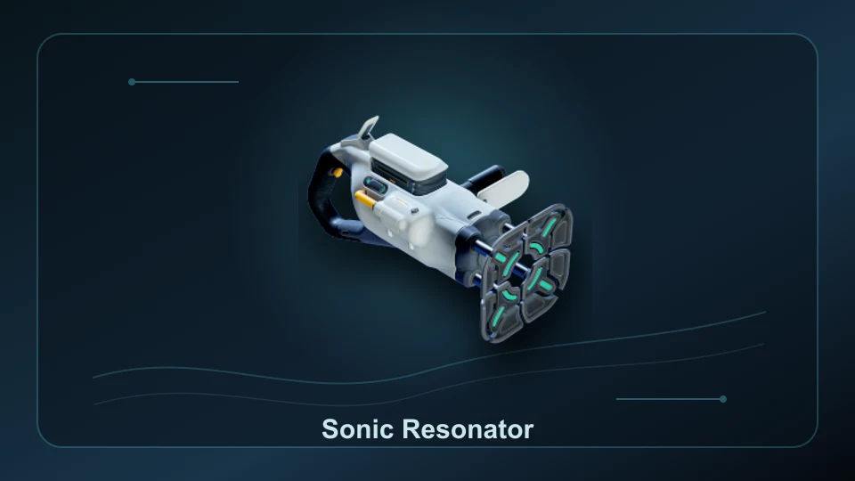 Subnautica 2 Sonic Resonator item render for item lookup and route planning.