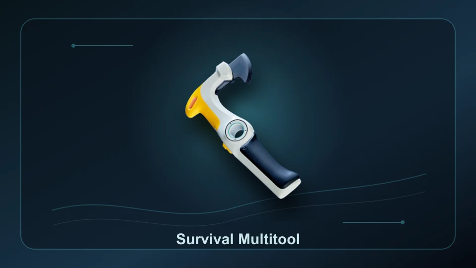 Subnautica 2 Survival Multitool item render for item lookup and route planning.