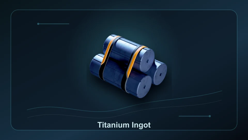 Subnautica 2 Titanium Ingot item render for item lookup and route planning.