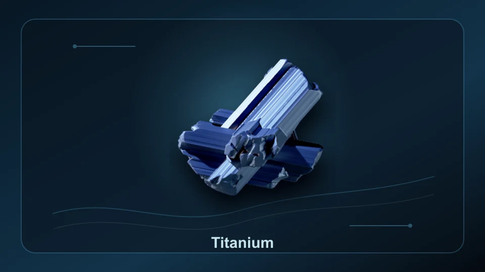Subnautica 2 Titanium item render for item lookup and route planning.